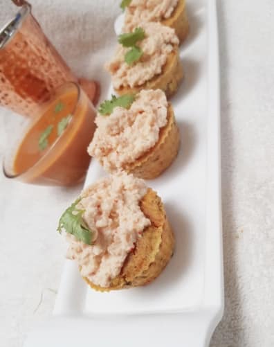 Mixed Veg Millet Idly Muffin With Coconut Chutney Topping - Plattershare - Recipes, food stories and food lovers Mixed Veg Millet Idly Muffin With Coconut Chutney Topping - Plattershare - Recipes, food stories and food lovers