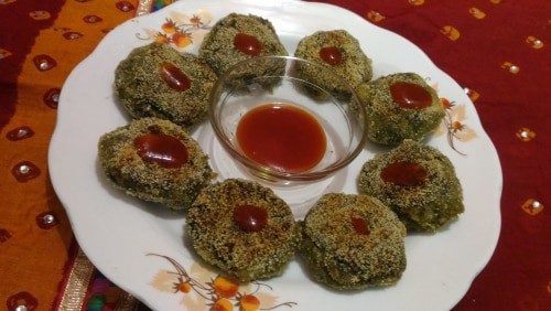 Spinach Cutlet - Plattershare - Recipes, Food Stories And Food Enthusiasts