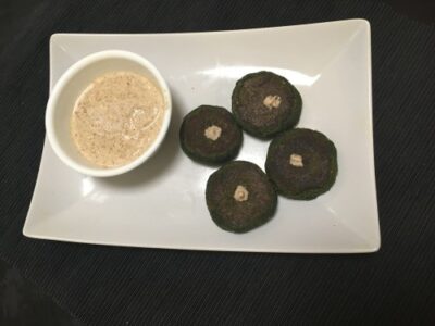 Healthy Palak Methi Soya Tikki with Zesty Almond-Garlic Dip - Plattershare - Recipes, food stories and food lovers Healthy Palak Methi Soya Tikki with Zesty Almond-Garlic Dip - Plattershare - Recipes, food stories and food lovers