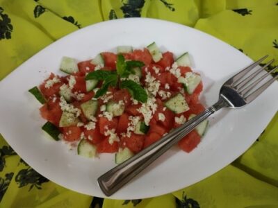 Refreshing Watermelon & Feta Greek Salad: A Light & Flavorful Summer Delight - Plattershare - Recipes, food stories and food lovers Refreshing Watermelon & Feta Greek Salad: A Light & Flavorful Summer Delight - Plattershare - Recipes, food stories and food lovers
