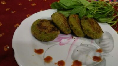 Spinach Oats Tikki - Plattershare - Recipes, food stories and food lovers