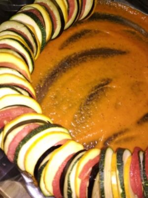 Pixar-Style Ratatouille: A Stunning Confit Byaldi Inspired Dish - Plattershare - Recipes, food stories and food lovers Pixar-Style Ratatouille: A Stunning Confit Byaldi Inspired Dish - Plattershare - Recipes, food stories and food lovers