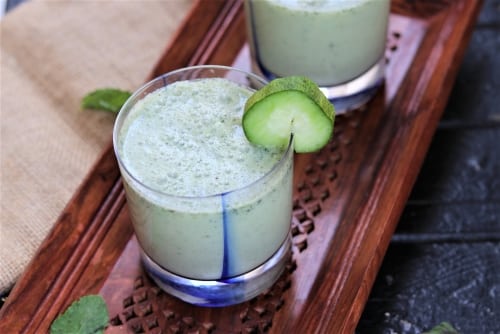 Cucumber Mint Lassi - Plattershare - Recipes, Food Stories And Food Enthusiasts