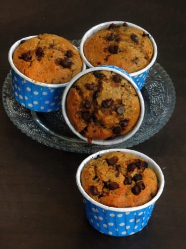 Chia Seeds & Chocolate Chips Rye Muffins - Plattershare - Recipes, food stories and food lovers
