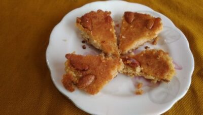 Chhena Poda: Baked Indian Cheesecake with Cardamom and Almonds - Plattershare - Recipes, food stories and food lovers Chhena Poda: Baked Indian Cheesecake with Cardamom and Almonds - Plattershare - Recipes, food stories and food lovers