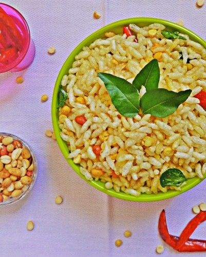 Masala Puffed Rice Recipe - Plattershare - Recipes, Food Stories And Food Enthusiasts