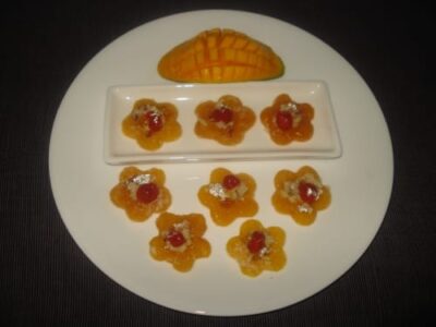 Mango Pankhuri: Exquisite Flower-Shaped Mango Fudge - Plattershare - Recipes, food stories and food lovers Mango Pankhuri: Exquisite Flower-Shaped Mango Fudge - Plattershare - Recipes, food stories and food lovers