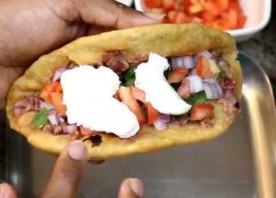 Crispy Bean Chalupas: A Delicious Indian-Mexican Fusion - Plattershare - Recipes, food stories and food lovers Crispy Bean Chalupas: A Delicious Indian-Mexican Fusion - Plattershare - Recipes, food stories and food lovers