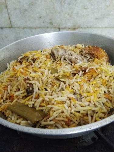Kolhapuri Dum Biryani - Plattershare - Recipes, food stories and food lovers