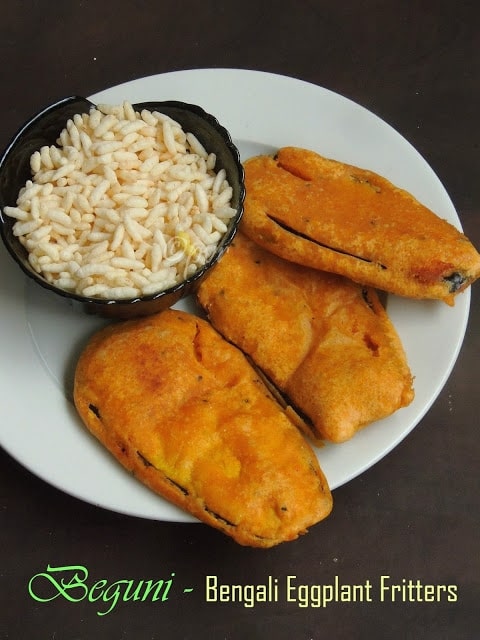 Beguni - Bengali Eggplant Fritters - Plattershare - Recipes, food stories and food lovers