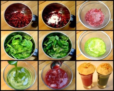 Healthy & Refreshing Pani Puri: Two Ways (Pomegranate & Spinach) - Plattershare - Recipes, food stories and food lovers Healthy & Refreshing Pani Puri: Two Ways (Pomegranate & Spinach) - Plattershare - Recipes, food stories and food lovers