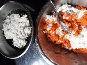 Tri-Colour Idli With Unique Carrot Chutney - Plattershare - Recipes, food stories and food lovers