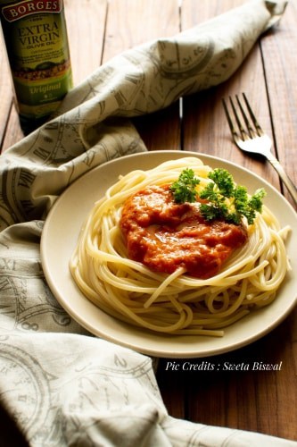 Spaghetti Alla Marinara Vegan - Plattershare - Recipes, food stories and food lovers