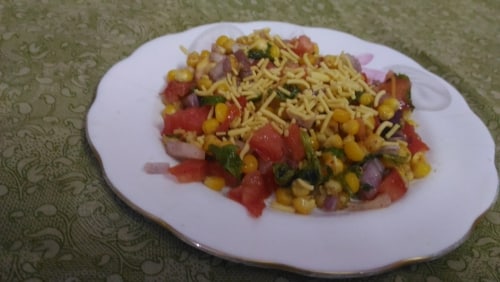 Corn Bhel - Plattershare - Recipes, Food Stories And Food Enthusiasts