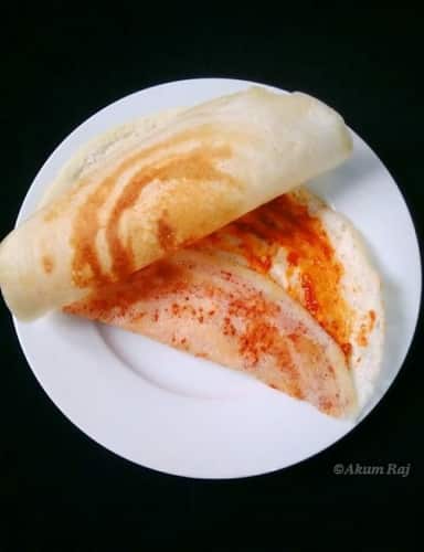 Ghee Roast Dosa - Plattershare - Recipes, Food Stories And Food Enthusiasts