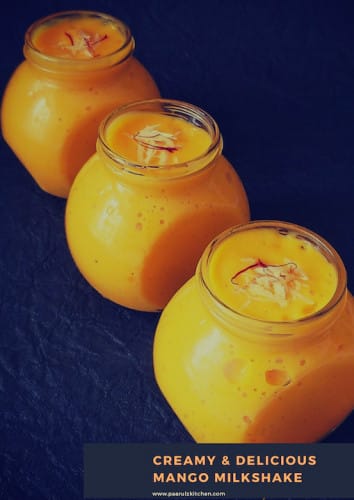 Mango Milkshake - Creamy & Delicious Mango Drink - Plattershare - Recipes, food stories and food lovers