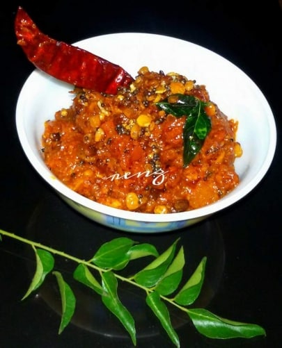 Nilava Tomato Pachadi , Andhra Style Tomato Pickle - Plattershare - Recipes, Food Stories And Food Enthusiasts