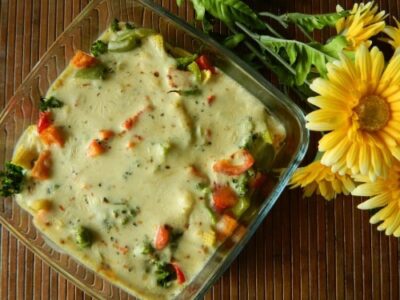 Creamy Roasted Vegetable & Brown Rice Bake: A Kid-Friendly Italian Dinner - Plattershare - Recipes, food stories and food lovers Creamy Roasted Vegetable & Brown Rice Bake: A Kid-Friendly Italian Dinner - Plattershare - Recipes, food stories and food lovers