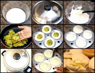 Instant Stuffed Potato Idli: A Quick & Flavorful South Indian Delight - Plattershare - Recipes, food stories and food lovers Instant Stuffed Potato Idli: A Quick & Flavorful South Indian Delight - Plattershare - Recipes, food stories and food lovers