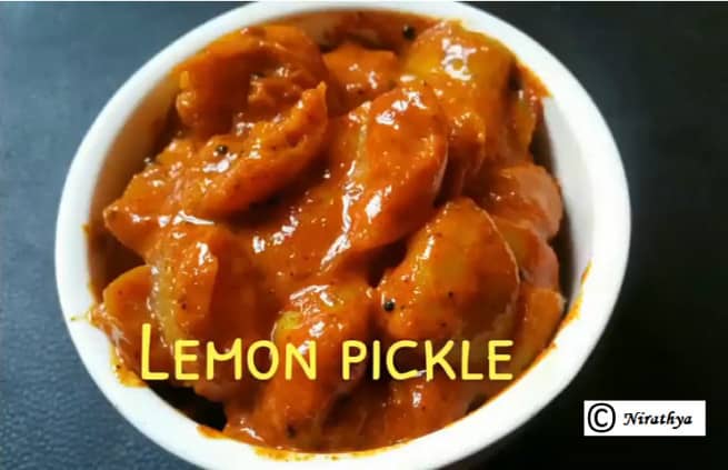 Nimmakaya Uragaya/Lemon Pickle - Plattershare - Recipes, food stories and food lovers