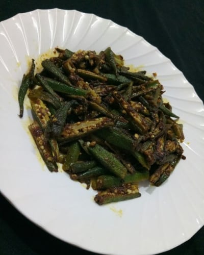 Okra Fry - Plattershare - Recipes, Food Stories And Food Enthusiasts