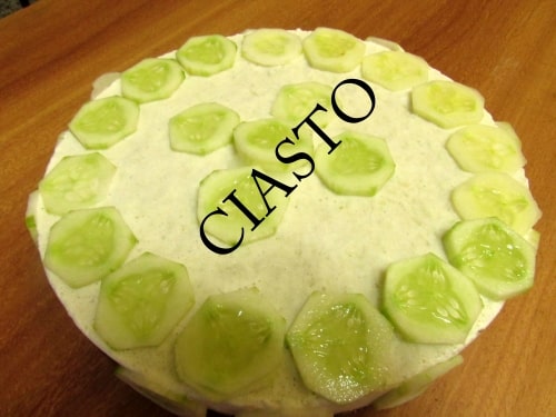 Eggless Cucumber Garlic Cream Cheese Cake - Plattershare - Recipes, Food Stories And Food Enthusiasts