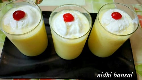 Pineapple Icecream Shake - Plattershare - Recipes, food stories and food lovers