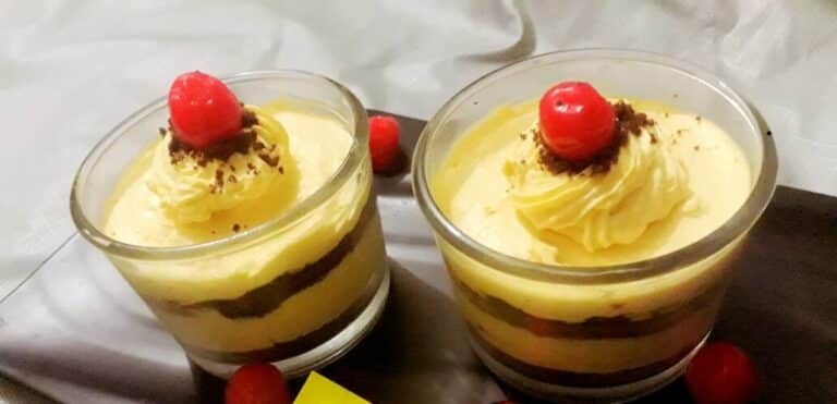 Double Layer Mango Cheese Cake - Plattershare - Recipes, food stories and food lovers