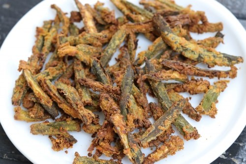 Kurkuri Bhindi Recipe In Air Fryer - Plattershare - Recipes, food stories and food lovers