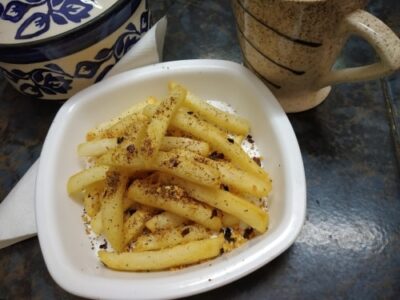 Crispy Double-Fried French Fries with Flaxseed - Plattershare - Recipes, food stories and food lovers Crispy Double-Fried French Fries with Flaxseed - Plattershare - Recipes, food stories and food lovers