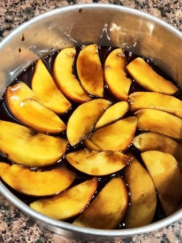 Peach Upside Down Cake... Eggless &Amp; Wheat Flour - Plattershare - Recipes, Food Stories And Food Enthusiasts