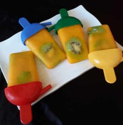Mango-Kiwi Popsicles - Plattershare - Recipes, food stories and food enthusiasts
