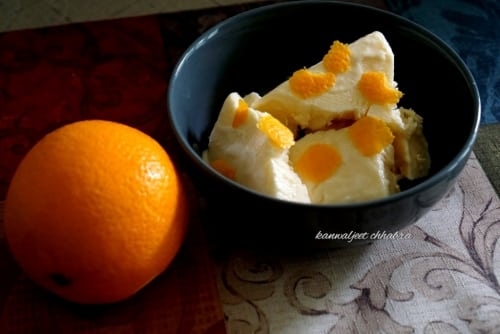 Orange Frozen Yougurt - Plattershare - Recipes, food stories and food lovers