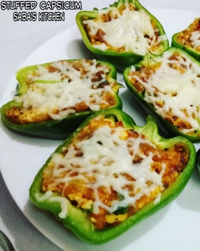 Stuffed Capsicums - Plattershare - Recipes, Food Stories And Food Enthusiasts