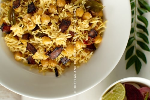 One Pot Chickpeas And Coconut Pilaf - Plattershare - Recipes, Food Stories And Food Enthusiasts