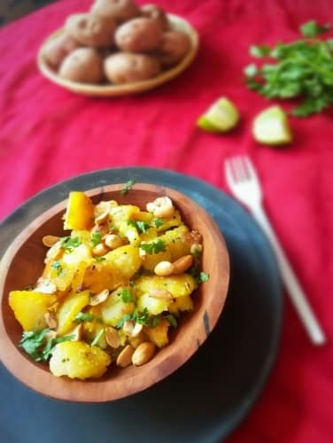 Peanut Potato Chat - Plattershare - Recipes, Food Stories And Food Enthusiasts