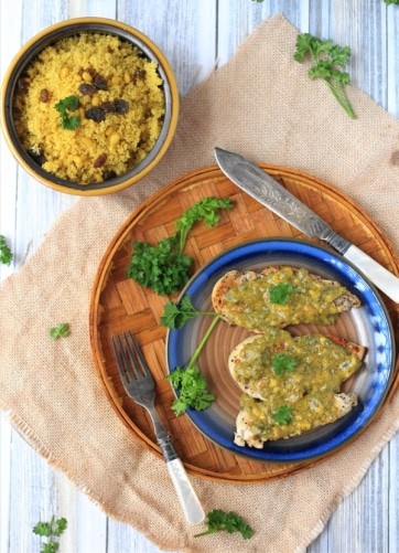 Skillet Chicken With Mustard Sauce - Plattershare - Recipes, Food Stories And Food Enthusiasts