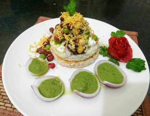Bread Ring Aloo Chat - Plattershare - Recipes, Food Stories And Food Enthusiasts