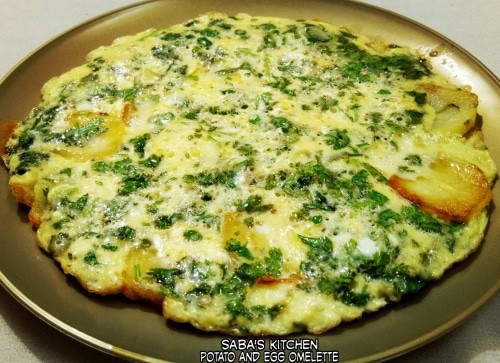 Potato And Egg Omelette - Plattershare - Recipes, food stories and food lovers
