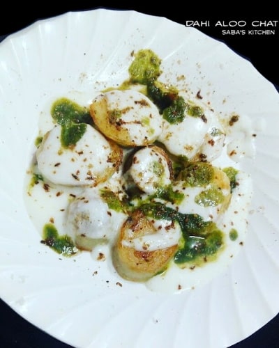 Dahi Aloo Chat - Curd Potato Chat - Plattershare - Recipes, Food Stories And Food Enthusiasts