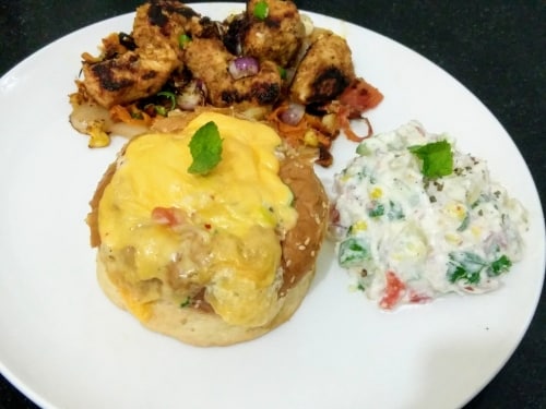 Stuffed Potato Salad Bun - Plattershare - Recipes, food stories and food lovers