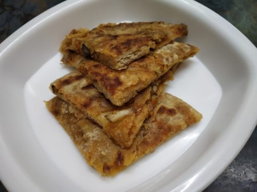 Banana Flowers Paratha - Plattershare - Recipes, Food Stories And Food Enthusiasts