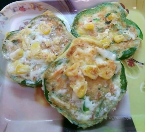 Bell Pepper Omelette - Plattershare - Recipes, Food Stories And Food Enthusiasts