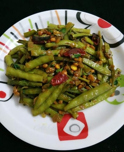 Cluster Bean Fry - Plattershare - Recipes, Food Stories And Food Enthusiasts