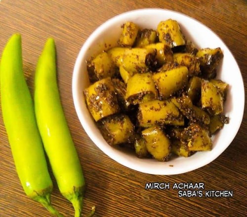 Mirch Ka Achar - Plattershare - Recipes, Food Stories And Food Enthusiasts