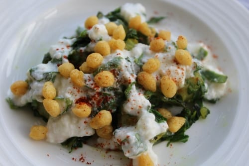 Aloo Palak Chat - Plattershare - Recipes, Food Stories And Food Enthusiasts