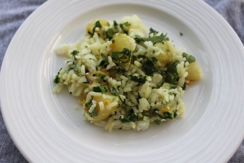 Aloo Palak Rice - Plattershare - Recipes, food stories and food lovers