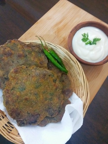 Bajra Methi Na Dhebra - Plattershare - Recipes, food stories and food lovers