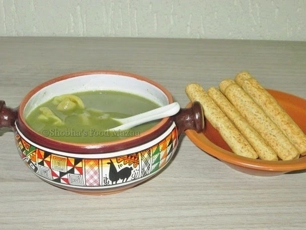 Spinach Soup With Chicken Capeletti - Plattershare - Recipes, Food Stories And Food Enthusiasts