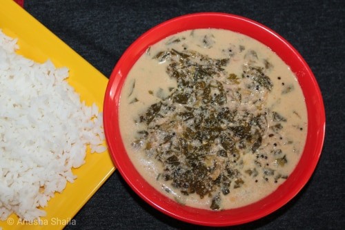 Amaranthus Buttermilk Curry (Harive Soppu Majjige Huli) - Plattershare - Recipes, Food Stories And Food Enthusiasts